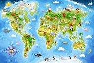 Puzzle Mapa świata 40 maxi