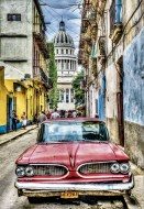 Puzzle Vīnogu raža, automobilis, pa, Old, Havana