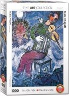 Puzzle Chagall: Niebieski skrzypek