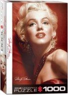 Puzzle Marilyn Monroe - Raudonas portretas