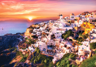 Puzzle Apus de soare peste Santorini