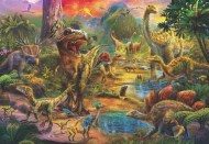 Puzzle Dinosaurusten maisema