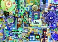 Puzzle Kolekcija duginih boja: plava