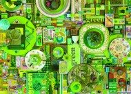 Puzzle Varavīksnes kolekcija: zaļa