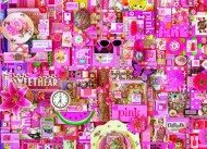 Puzzle Varavīksnes kolekcija: rozā