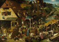 Puzzle Pieter Bruegel: Proverbios holandeses