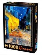 Puzzle Vincent van Gogh: terrazza del caffè di notte