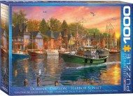 Puzzle Davison: zonsondergang in de haven