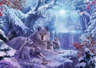 Puzzle Žiemos vilkai