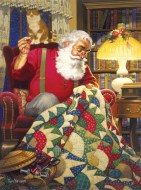 Puzzle Tom Newsom: Quilting Santa