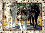 Puzzle Wolf Pack Farben