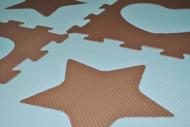 Puzzle Baby Foam Puzzle Mat Star and heart blue 9 pieces S4 - from 10 months image 2