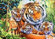 Puzzle Tiger family