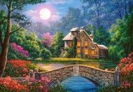Puzzle Cottage nel giardino della luna