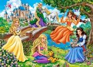 Puzzle Princesas en el jardín