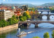 Puzzle Widok mostów w Pradze