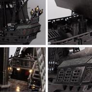Puzzle The Queen Annes Revenge Blackbeards Ship LED 3D image 2