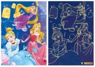 Puzzle Disney hercegnők - Ünnepség - Sötétben világító