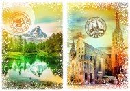 Puzzle Putovanje oko svijeta - Austrija, Švicarska