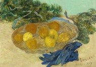 Puzzle Vincent van Gogh: Zátišie z pomarančov a citrónov s modrými rukavicami
