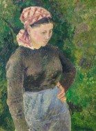 Puzzle Pissarro: mujer campesina