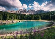 Puzzle Lago en los Dolomitas