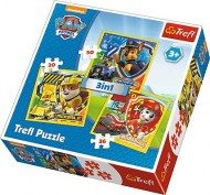 Puzzle 3in1 Paw Patrol: Marshall, Rubble and Chase