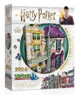 Puzzle Harry Potter: sklep z szatami Madam Malkinas i lodziarnia Florean Fortescues Ice Cream. Puzzle 3D