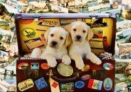 Puzzle Two Travel Puppies