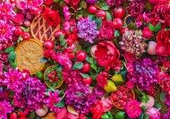 Puzzle Květiny a ovoce