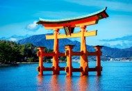 Puzzle Die Torii des Itsukushima-Schreins
