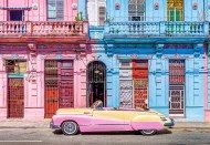 Puzzle Régi Havanna - Rózsaszín és a kék 
