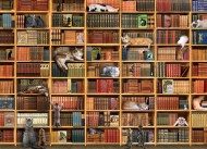 Puzzle La biblioteca de gatos