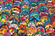 Puzzle Mexikói tányérok színesebbnél színesebbek