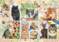 Puzzle Cat Stamps