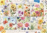 Puzzle Καλοκαίρι γραμματόσημα λουλουδιών