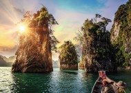 Puzzle Tres rocas en Cheow, Tailandia
