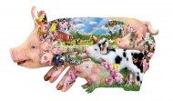 Puzzle Schory: farma świń