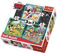 Puzzle 3v1 Mickey Mouse