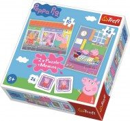 Puzzle Piglet Peppa 3en1 + juego de memoria
