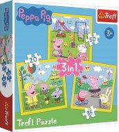 Puzzle 3in1 Piglet Pig cu prietenii