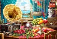 Puzzle Gramophone / Still Life with Fruit