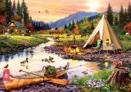 Puzzle Camping Freunde