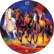 Puzzle Horses clock