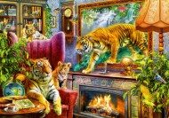 Puzzle Красни: Ožívajú tigre II