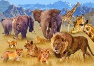 Puzzle Savanos gyvūnai