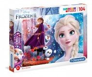 Puzzle Frozen 2 purpurina 104 piezas