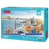 Puzzle „Cityline“ - Venecijos 3D