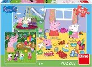Puzzle Peppa pig na prázdninách 3x55