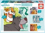 Puzzle 4v1 Disney životinje